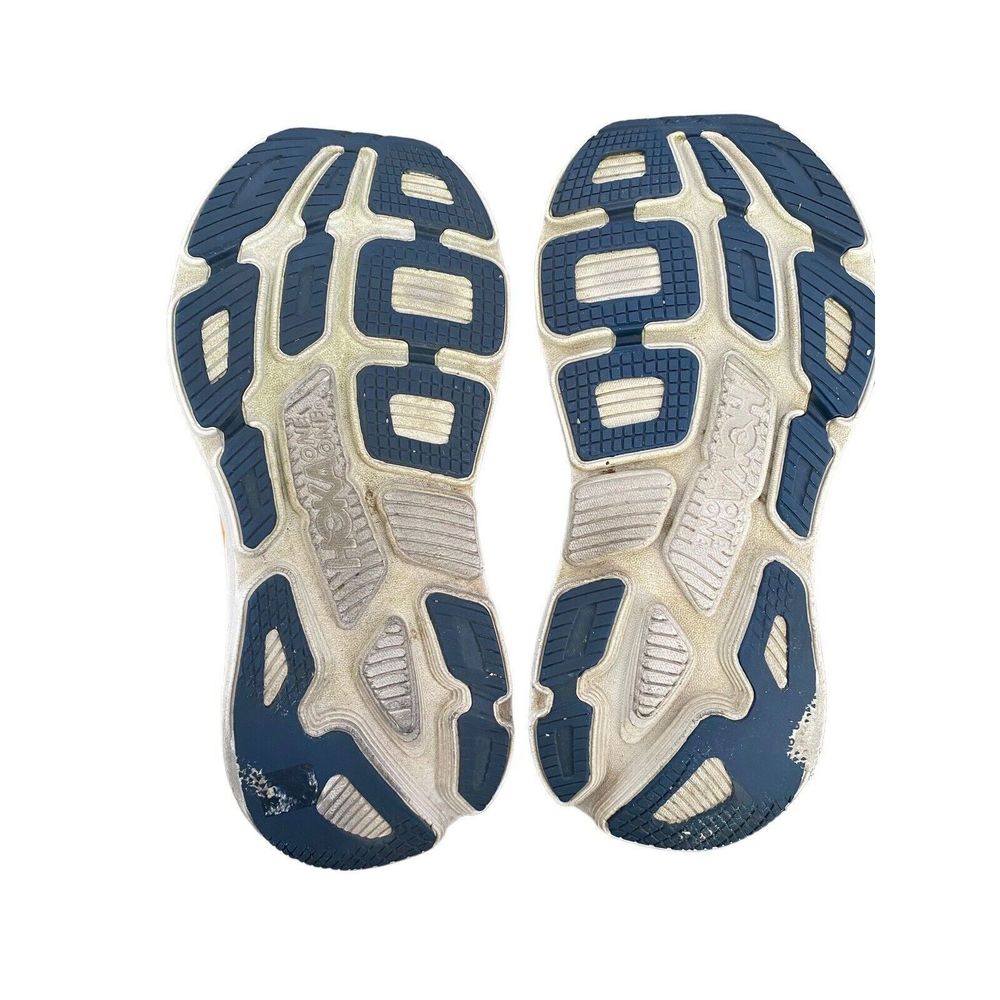 Hoka One One Womens 8.5 Bondi 7 Running Walking Cushion Comfy Workout Blue Shoes - Picture 13 of 13